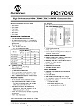 DataSheet PIC17C4x pdf